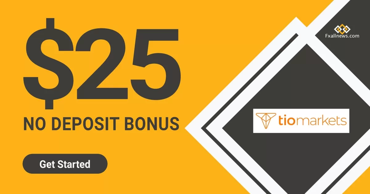 Get $25 No Deposit bonus on TIO Markets