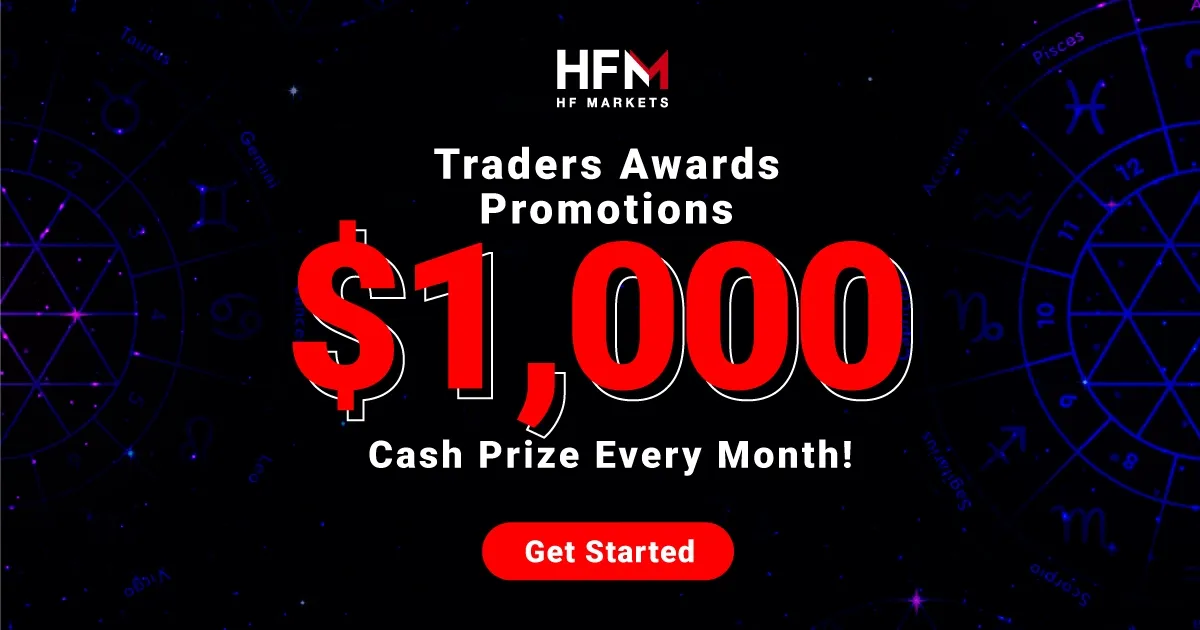 HF Markets Traders Awards Bonuses $1000/Month