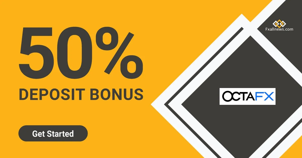 OctaFX Forex Bonus 50% on each Deposit