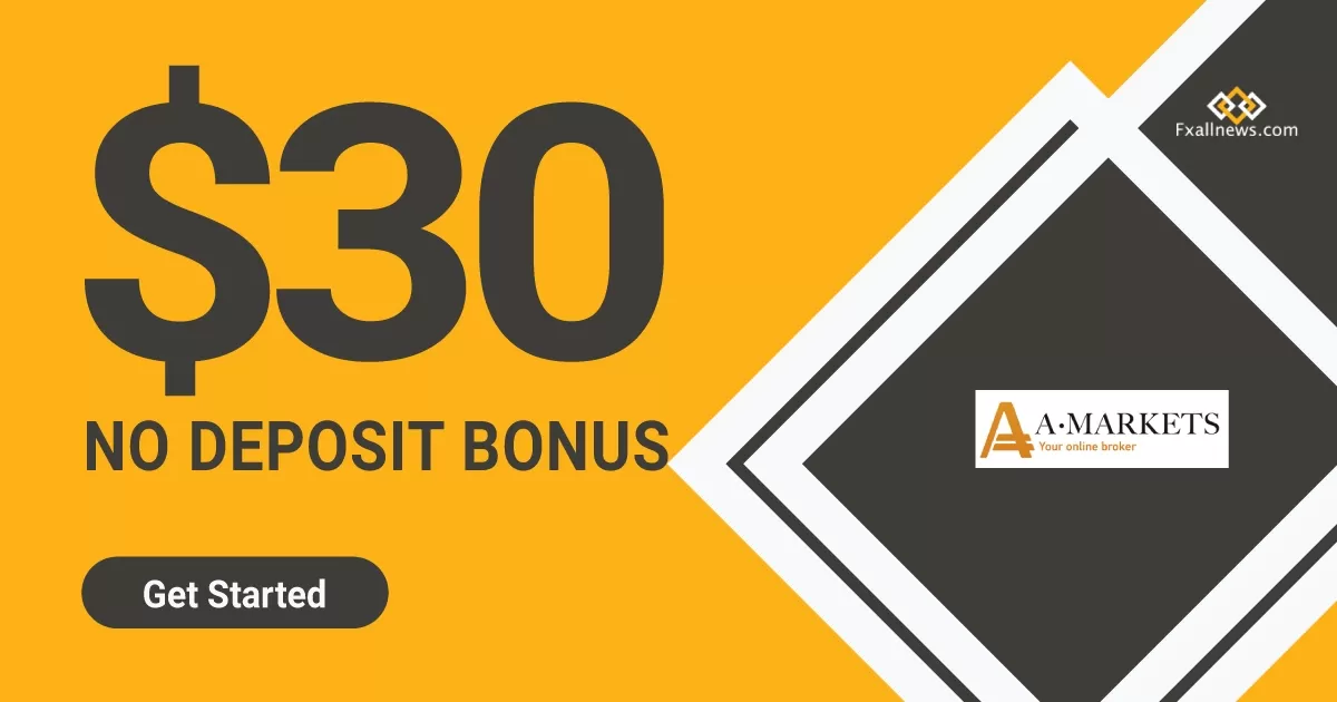 Amarkets 30 USD Welcome No Deposit Bonus