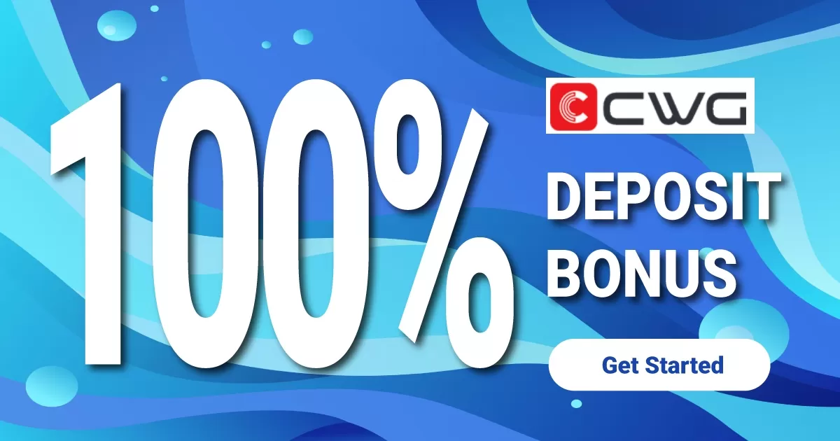 Each Deposit CWG Markets 100% Deposit Bonus