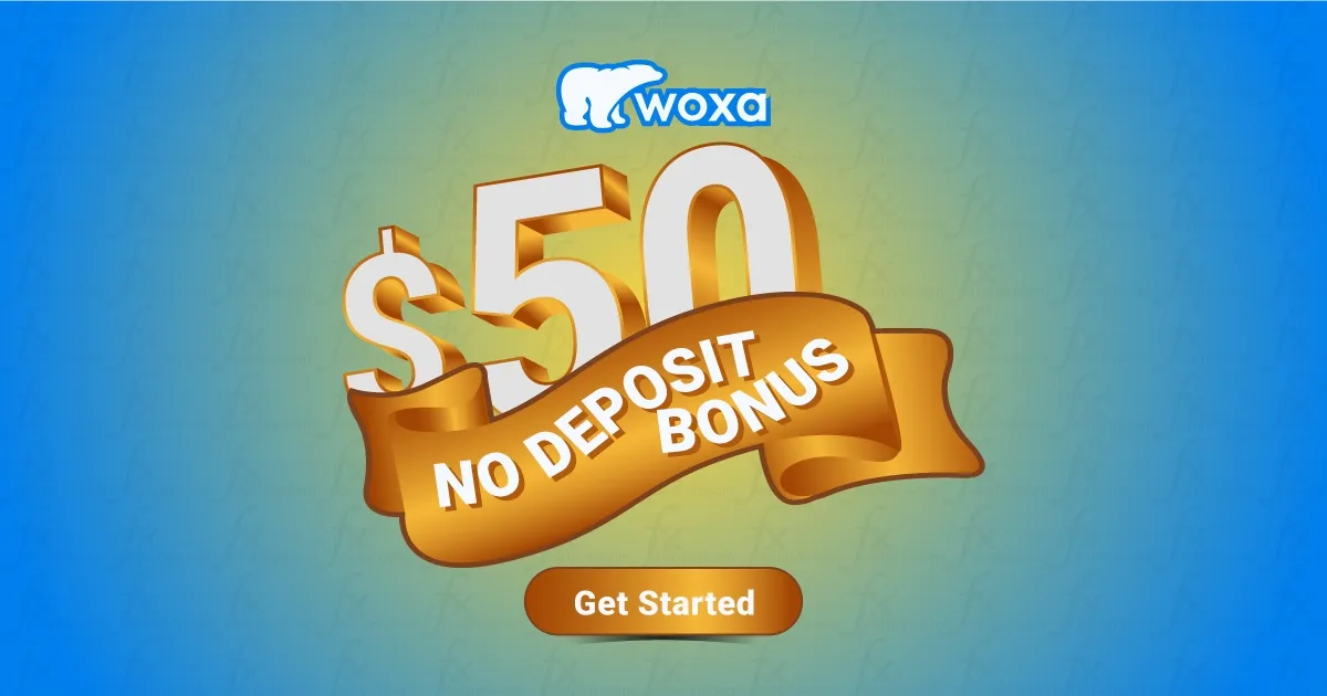 $50 No Deposit Welcome Forex Bonus with Woxa