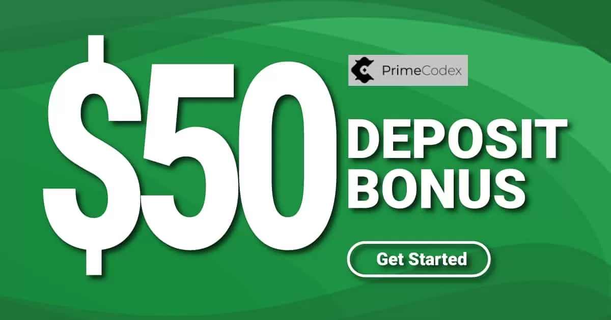 Get $50 Free Bonus with PrimeCodex