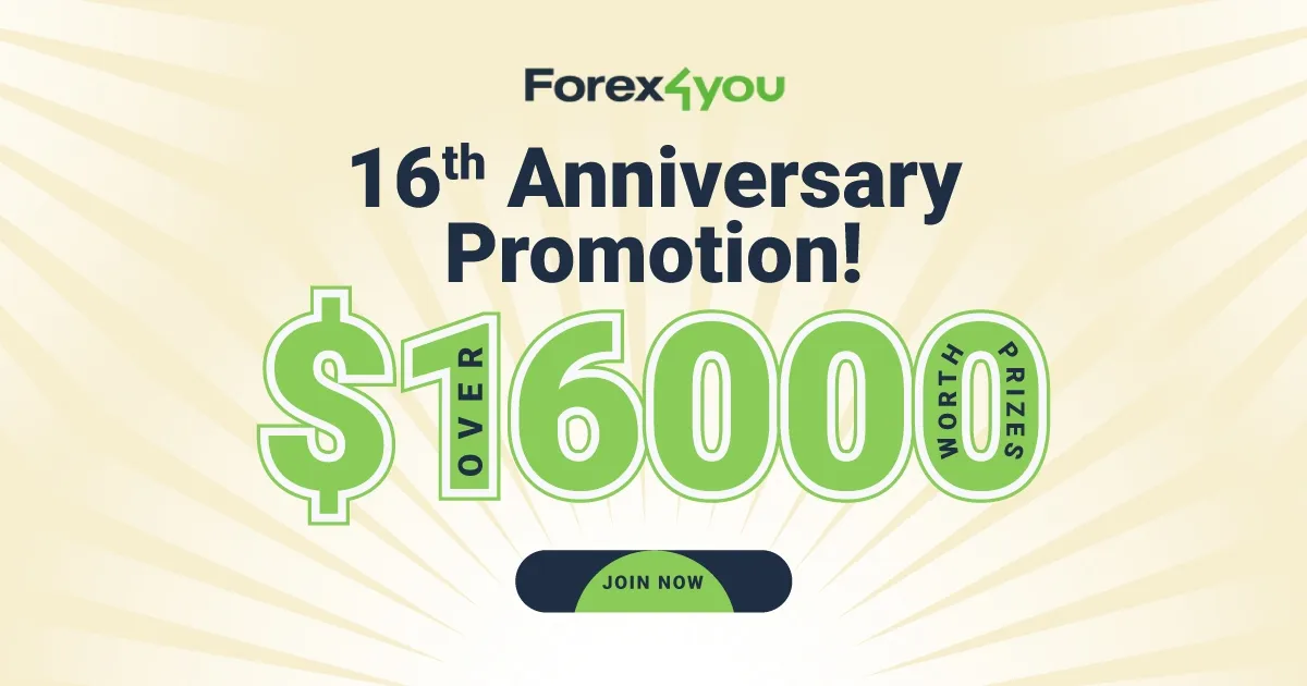 $6000 Reward: Forex4you 16th Anniversary Promotion