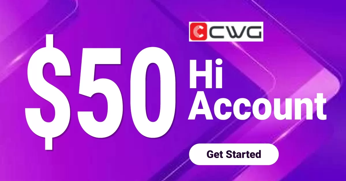 $50 Hi No Deposit Account CWG MARKETS