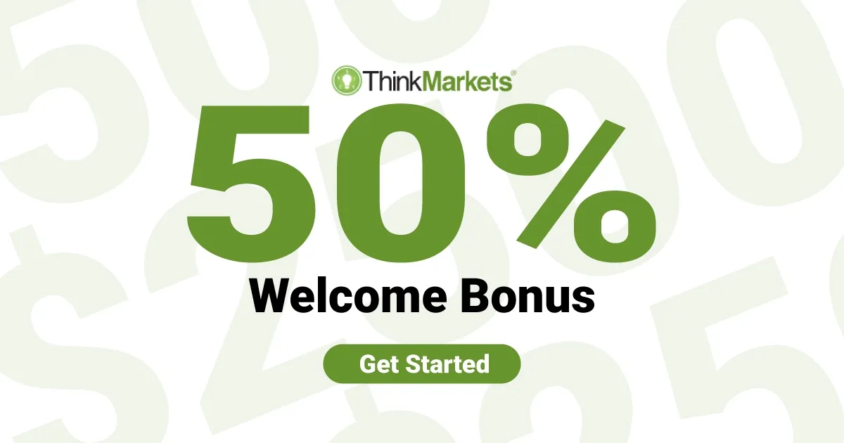Grab a 50% first time deposit bonus with ThinkMarkets
