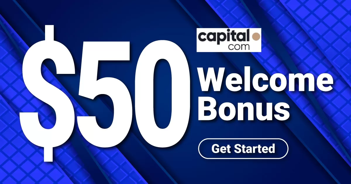 Enjoy $50 welcome bonus on Capital.com