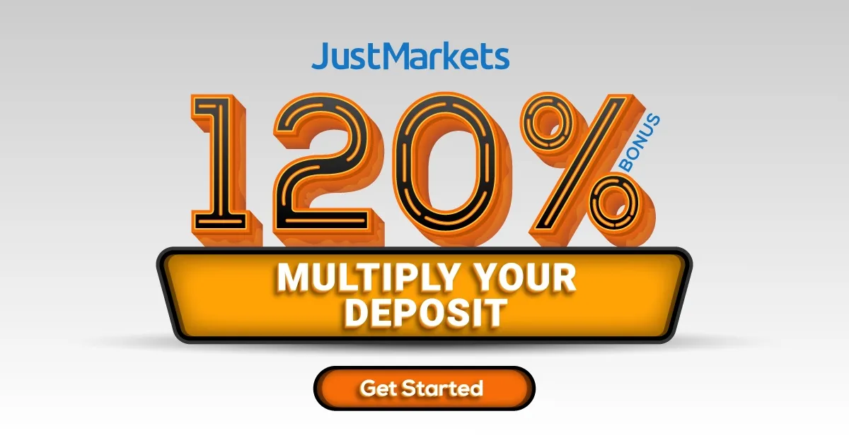 120% JustMarkets Forex Deposit Bonus