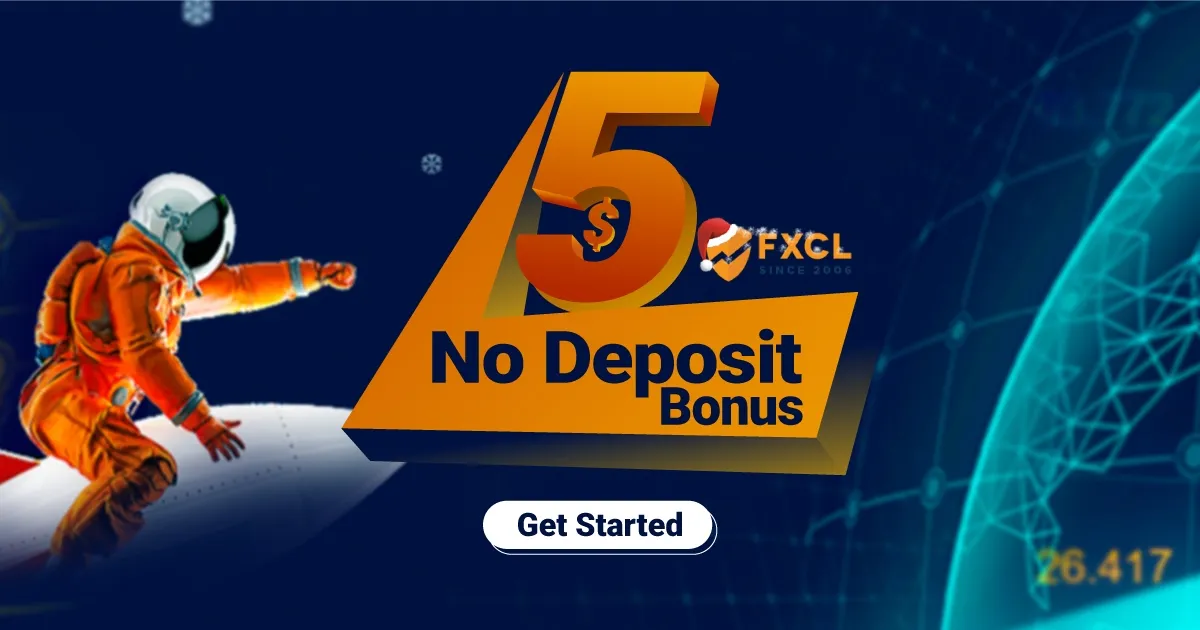 Grab $5 Forex No Deposit Bonus - FXCL Markets