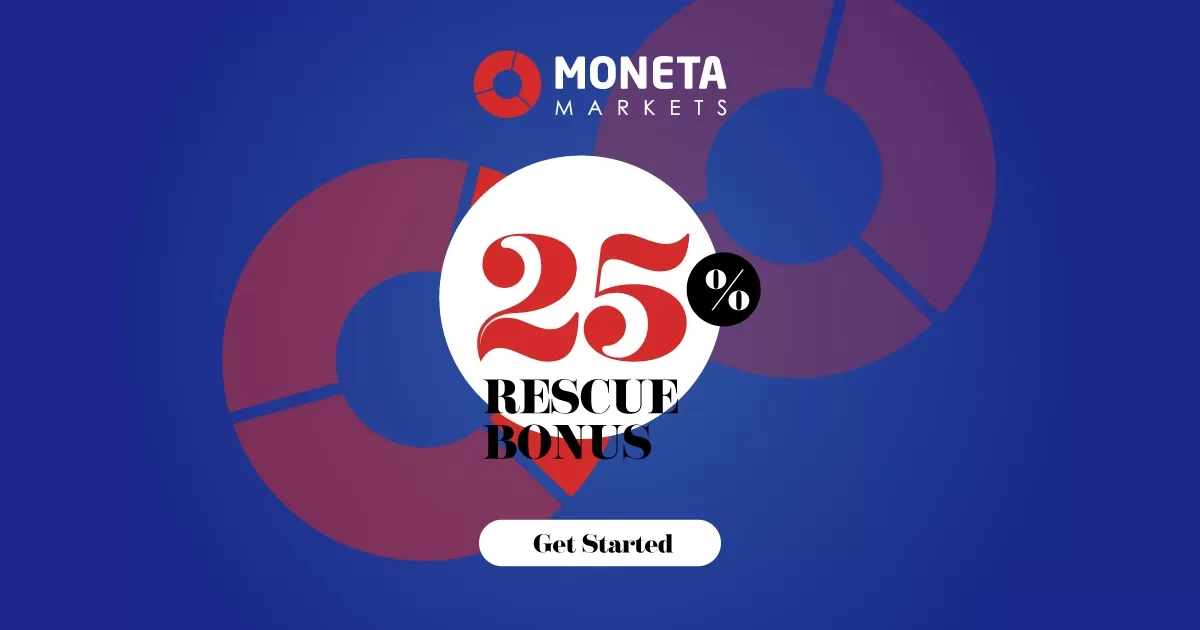 Get Forex Moneta Markets 25% Rescue Bonus