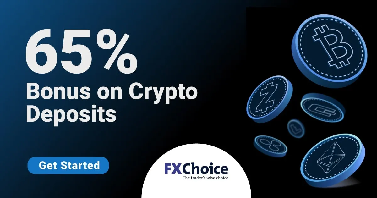 Gain Â 65% bonus on crypto Deposits