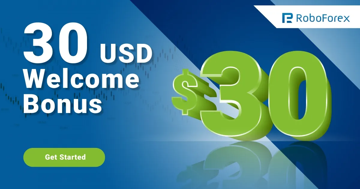 Get 30 USD Welcome Bonus RoboForex