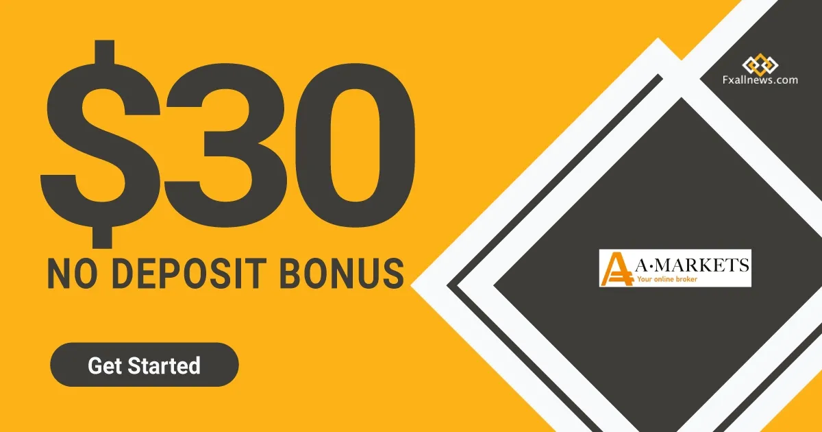 $30 Forex No Deposit Welcome Bonus from Amarkets