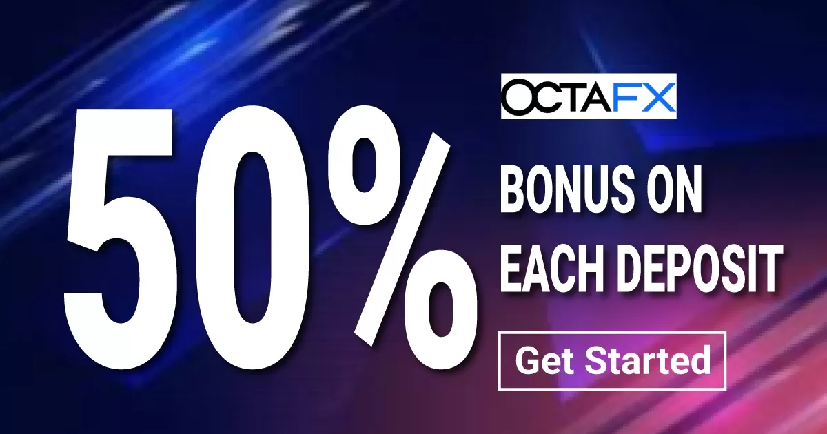 Enjoy 50% Deposit Bonus on OctaFX