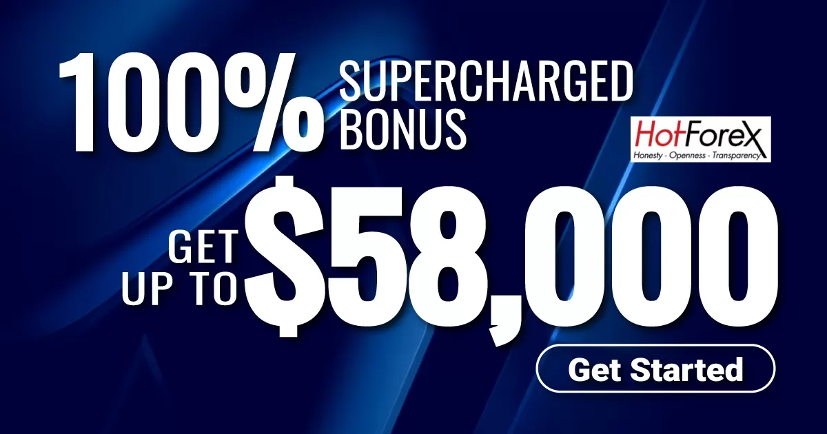 Get HotForex 100% SuperCharged Bonus Up to 58,000 USD