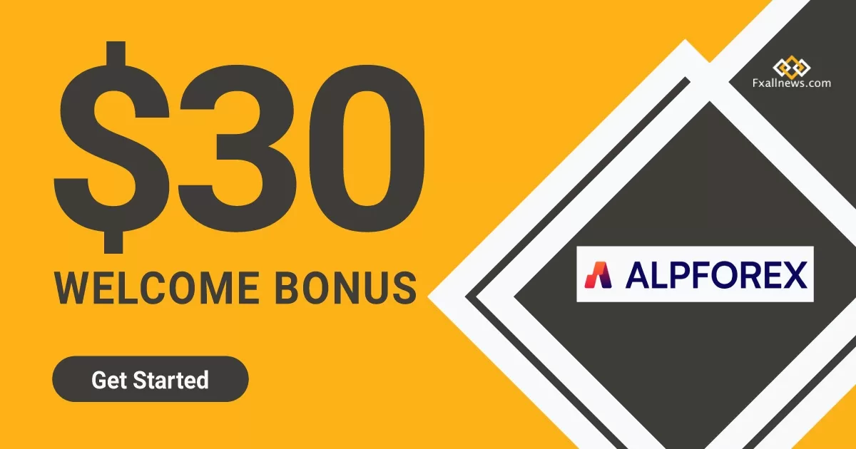 ALPFOREX 30 USD Forex Welcome No Deposit Bonus