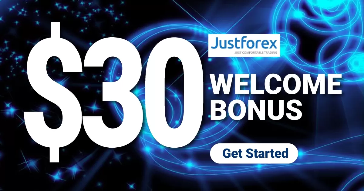 Get $30 Welcome Bonus on JustForex