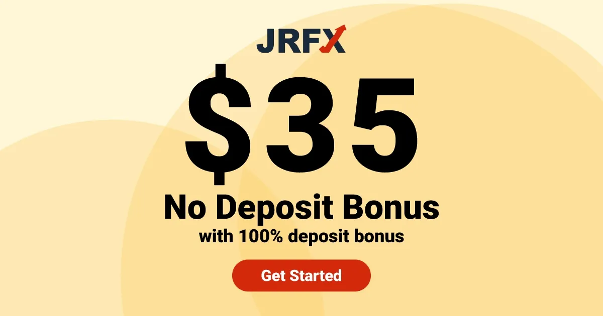 JRFX $35 No Deposit Sign-up Forex Bonus