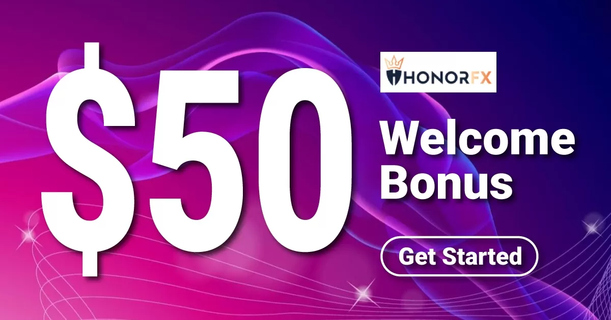 Enjoy HonorFX $50 Welcome NO Deposit Bonus