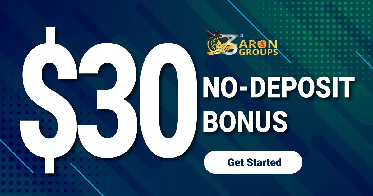 $30 Black Friday No Deposit Bonus on Aron Groups