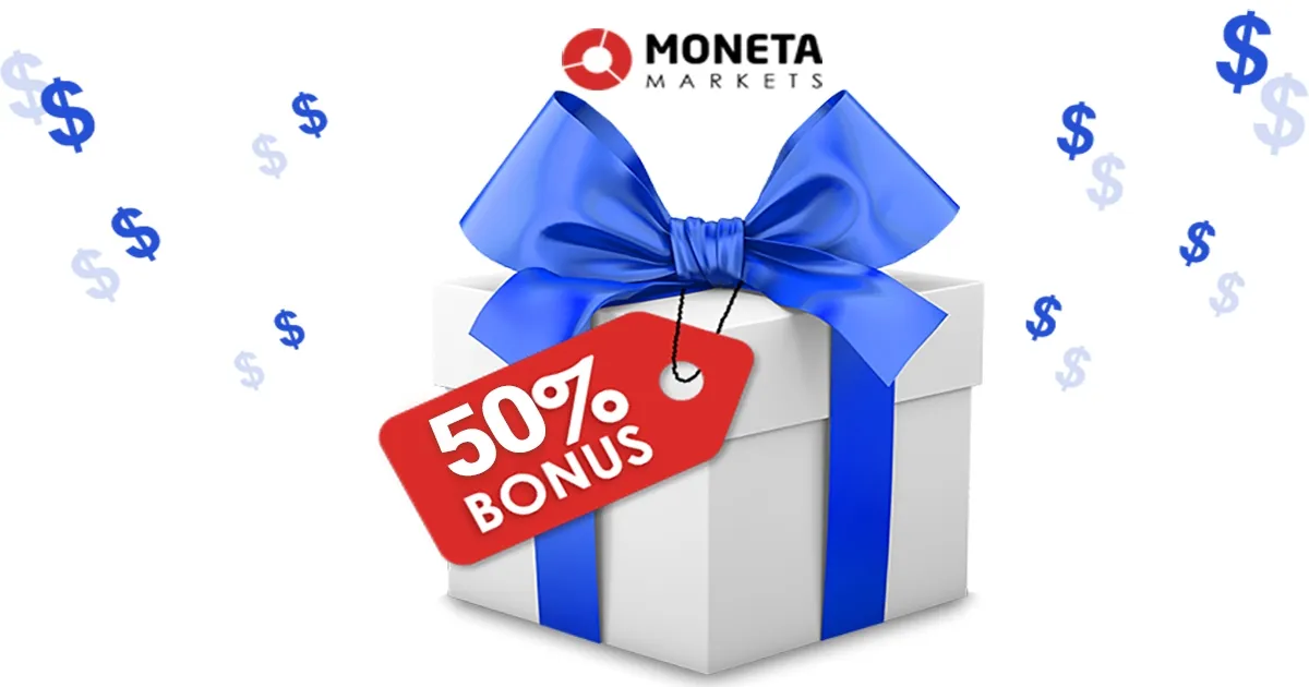 50% Forex Deposit Bonus at Moneta Markets