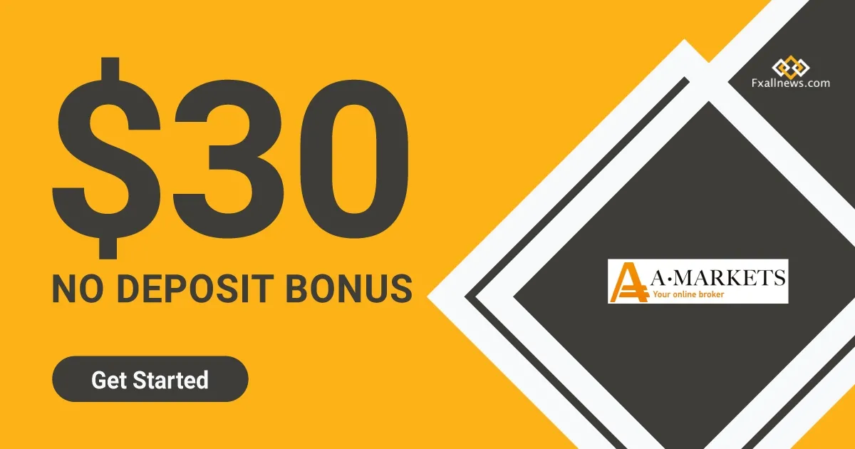 Amarkets $30 Welcome No Deposit Bonus