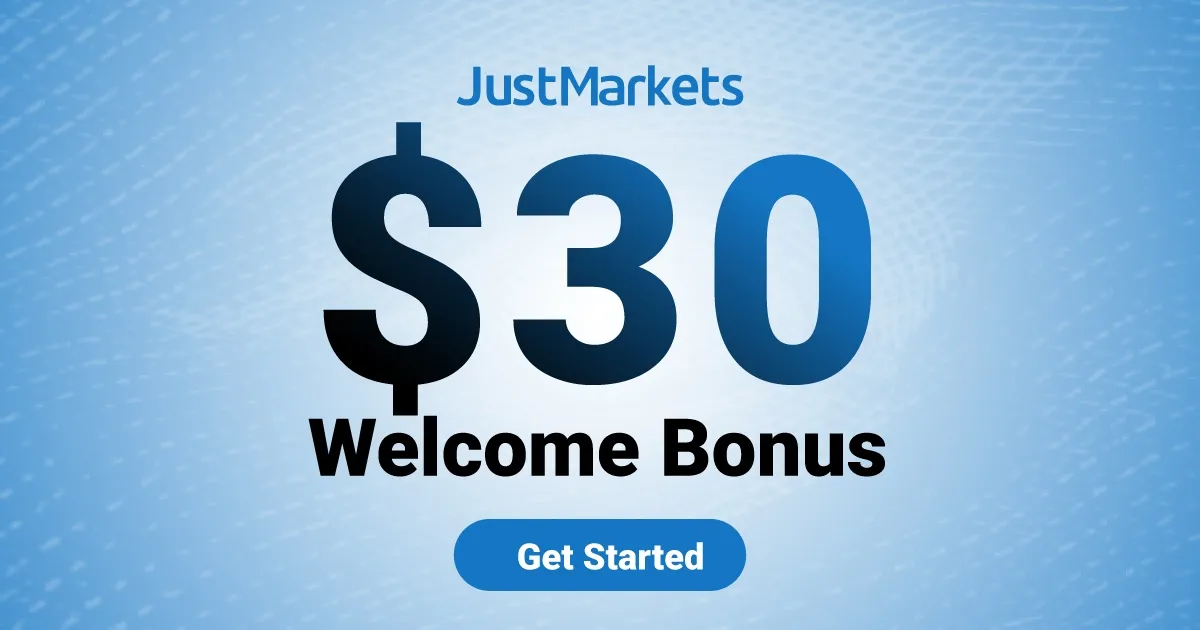 $30 Forex Welcome Bonus at JustMarkets