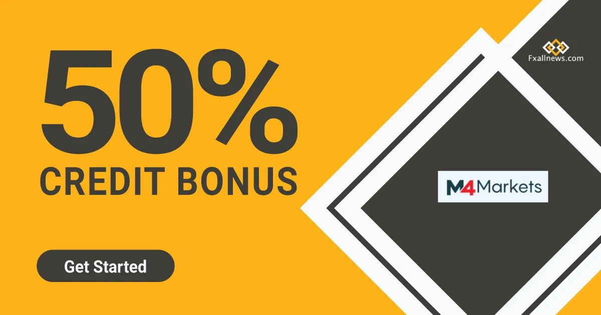 Forex 50% Credit Bonus up to 10000 USD through M4Markets