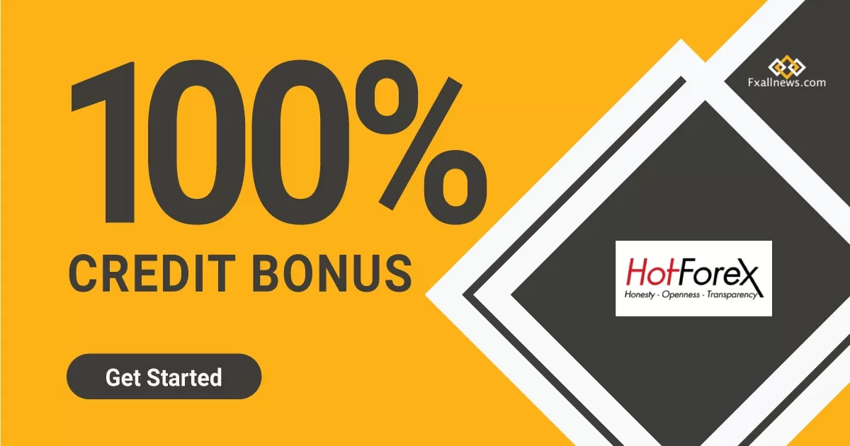 100% Forex Credit Bonus on  Hotforex